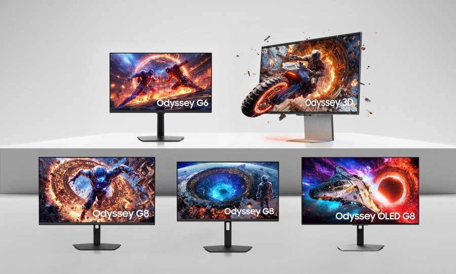 Samsung Unveils New Odyssey Gaming Monitor Lineup, Featuring World-First 6K 3D and Ultra-High-Resolution Displays