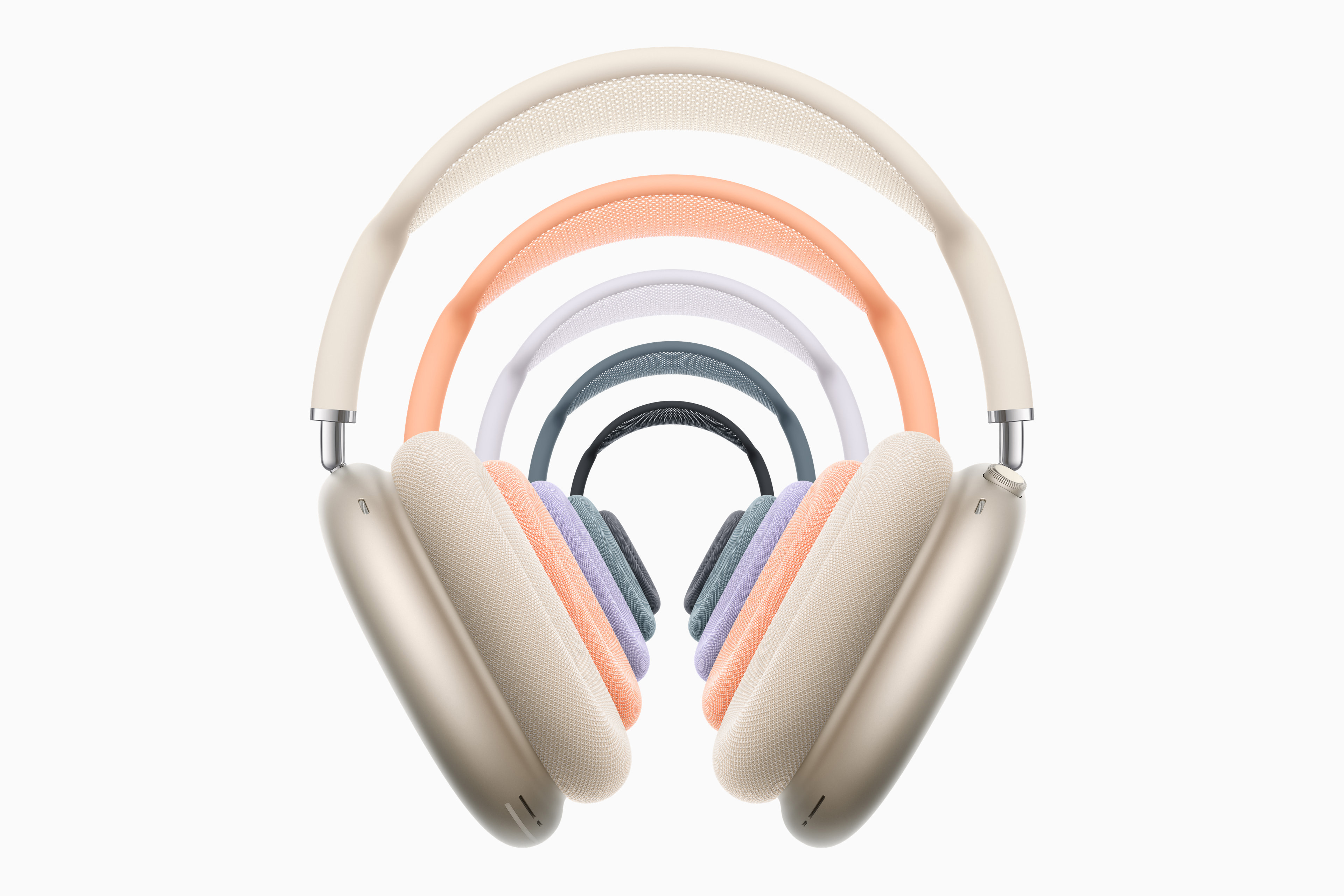The AirPods Max are over-the-ear headphones that immerse you in sound.